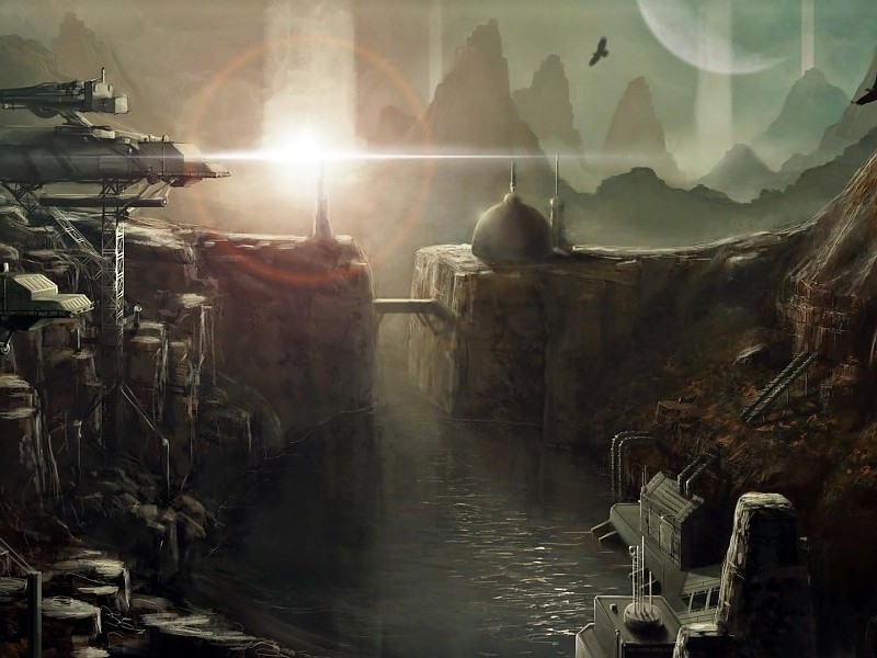 Futuristic City Wallpaper - Futuristic Landscapes - HD Wallpaper 