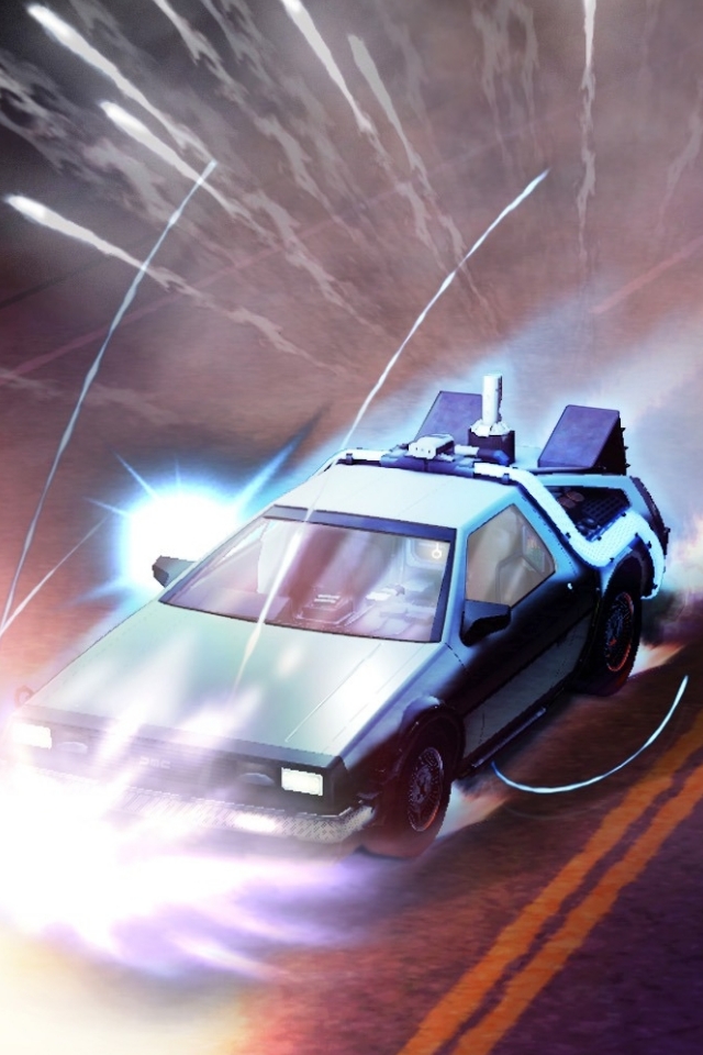 Best Images About Back To The Future Wallpaper On Pinterest - Back To The Future Car Time Travel - HD Wallpaper 