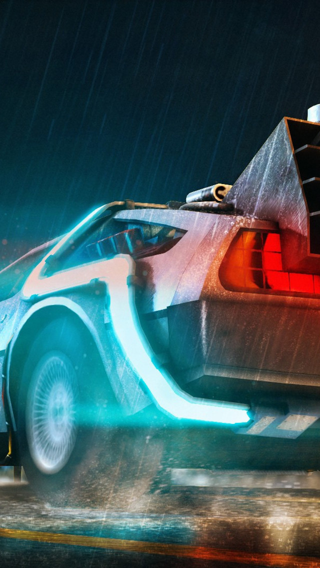 Back To The Future Neon - HD Wallpaper 