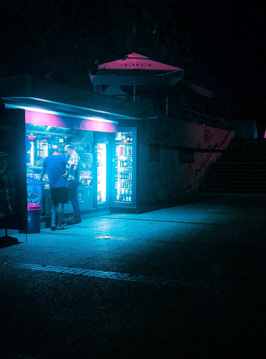 Croatia, Zagreb, Retrofuture, Retrofuturism, Retrowave, - Night - HD Wallpaper 