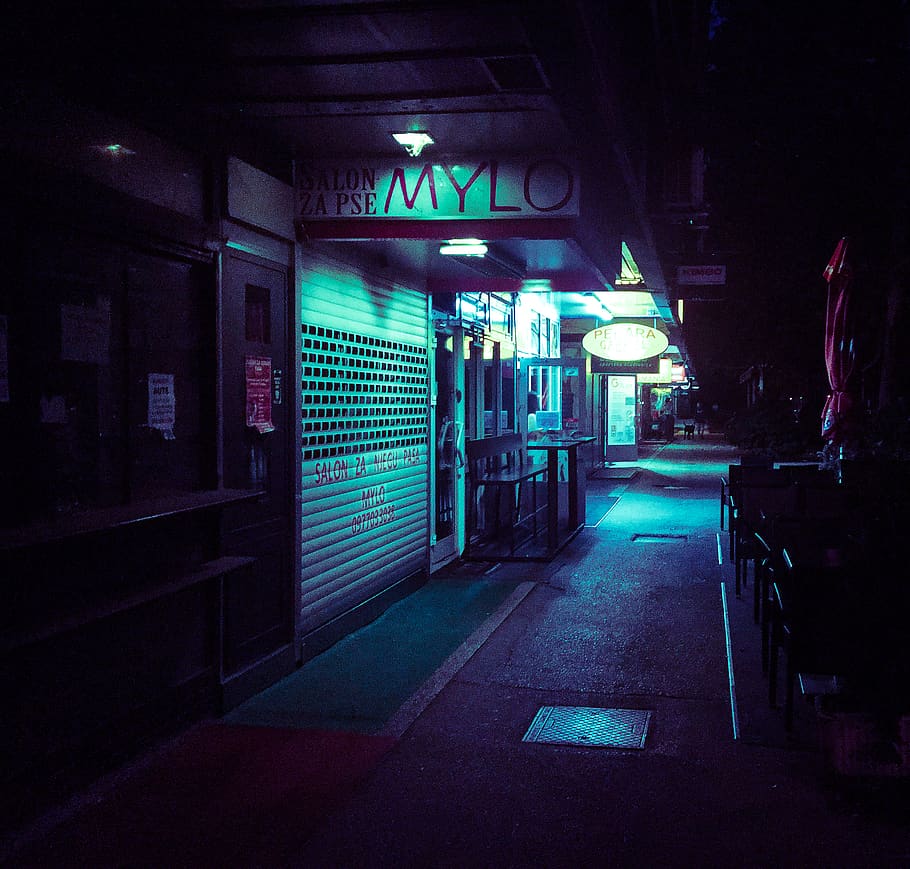 Croatia, Zagreb, Retrowave, Retrofuture, Retrofuturism, - Night - HD Wallpaper 