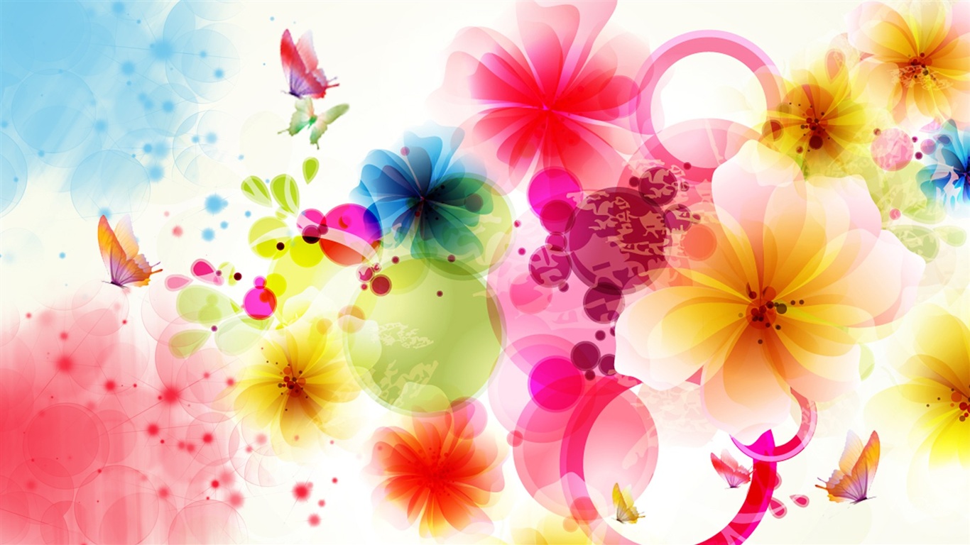 Abstract Flower Background - HD Wallpaper 