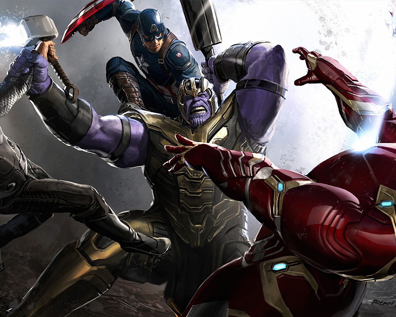 Avengers Endgame Concept Art Ryan Meinerding - 1280x1024 Wallpaper -  