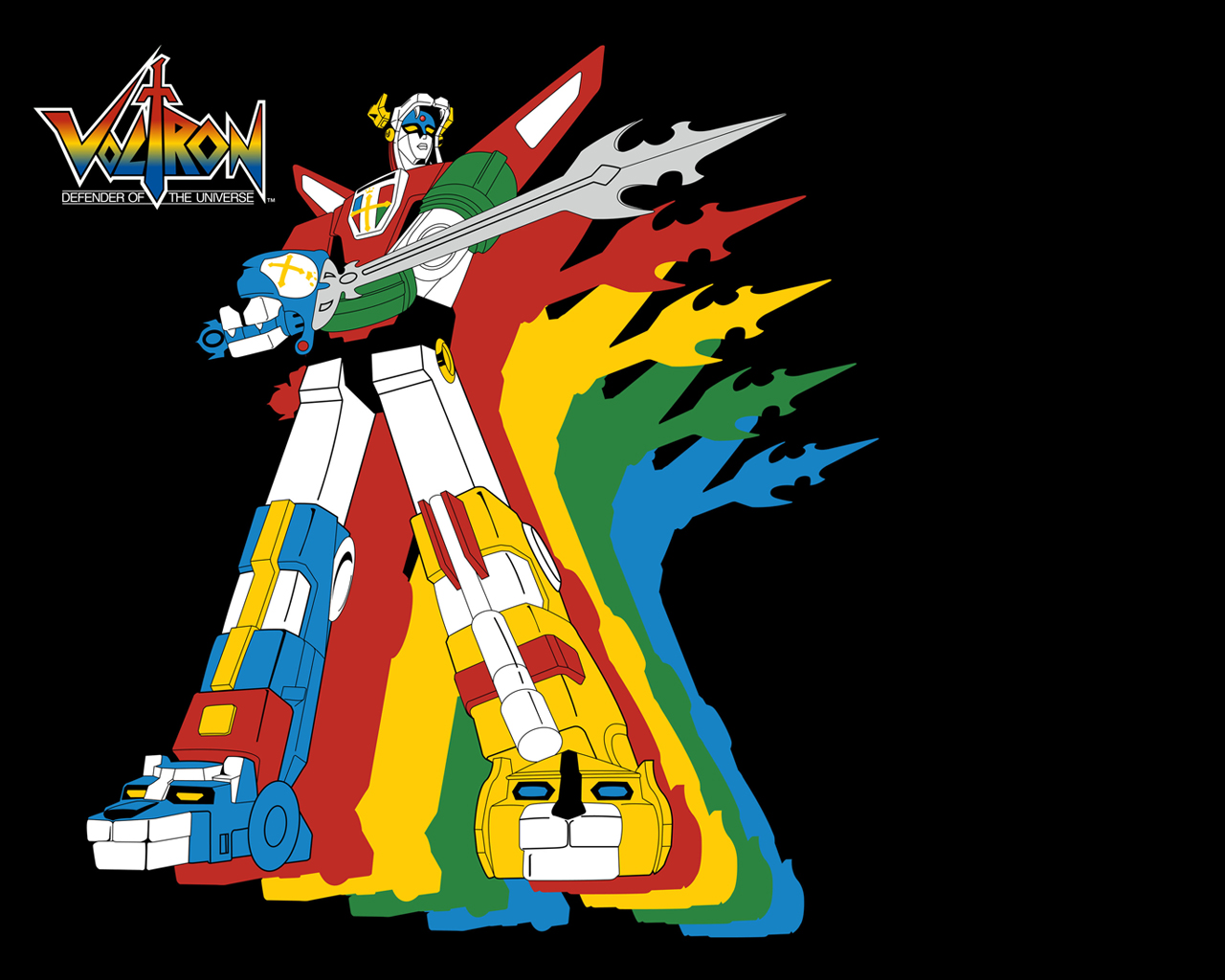 Voltron Defender Of The Universe Cartoon - HD Wallpaper 