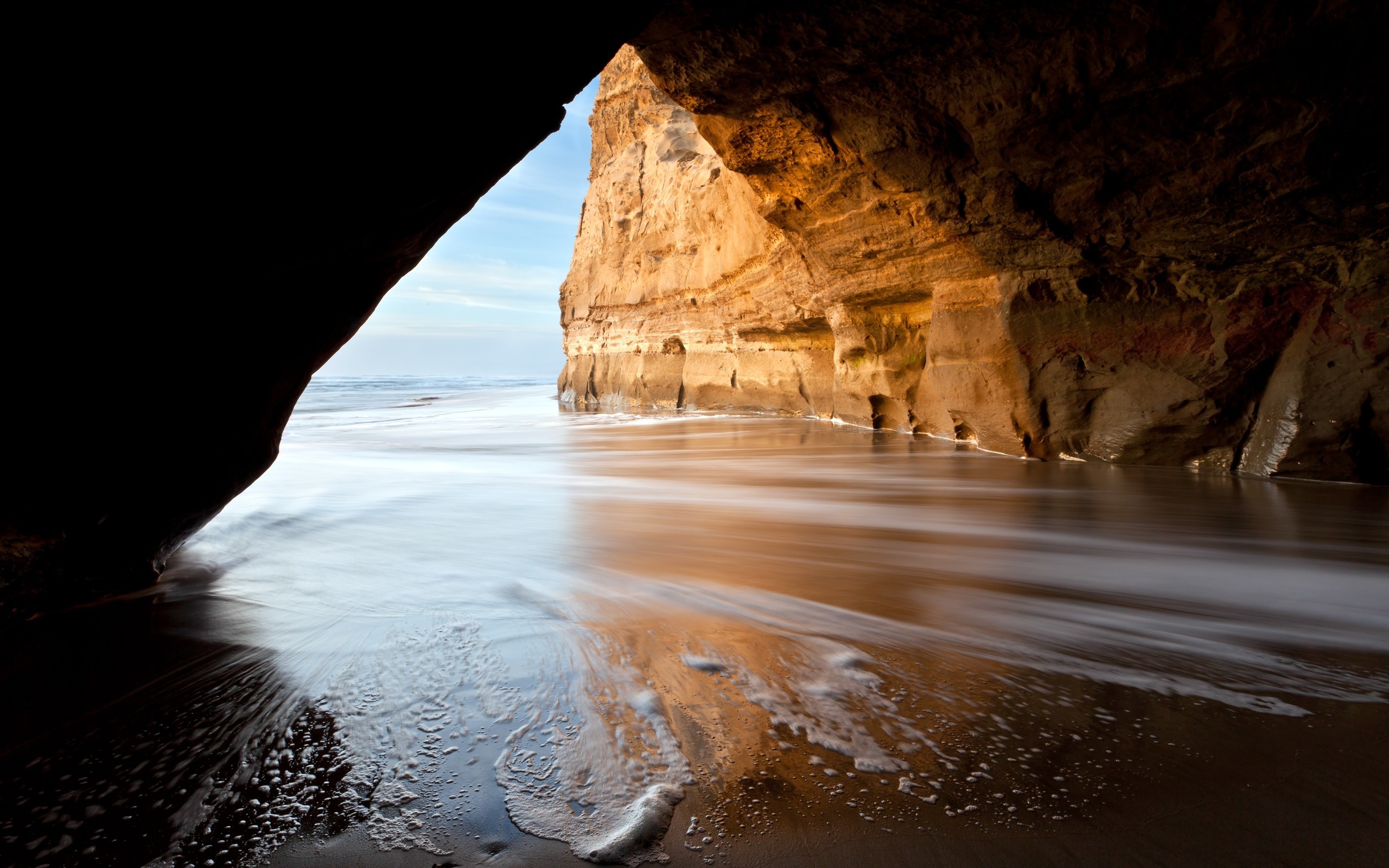 Ocean Cave Widescreen Wallpaper 52612 
 Data Src Caves - Cave Hd - HD Wallpaper 
