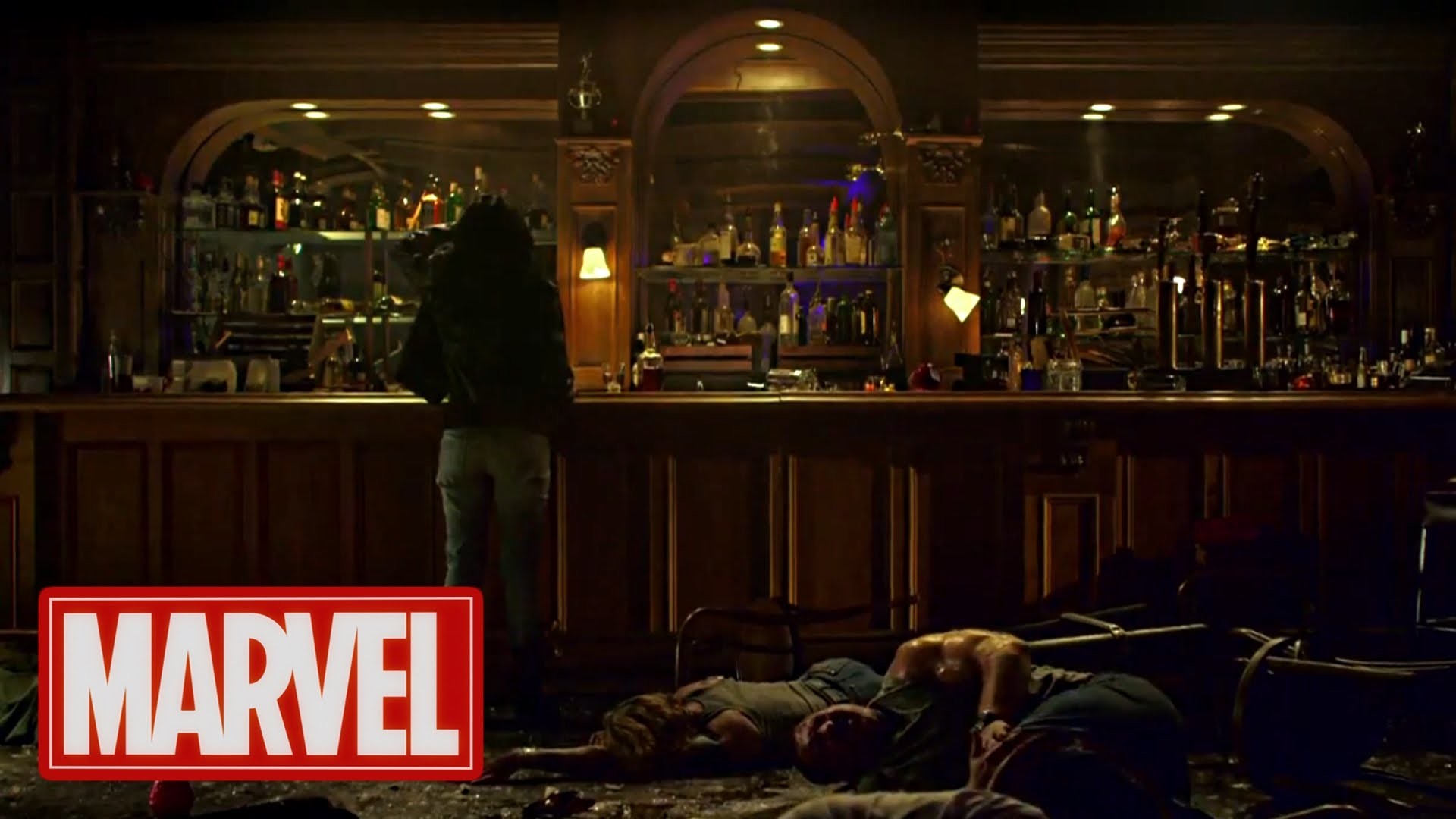 Jessica Jones Badass Wallpaper - Jessica Jones Bar Scene - HD Wallpaper 
