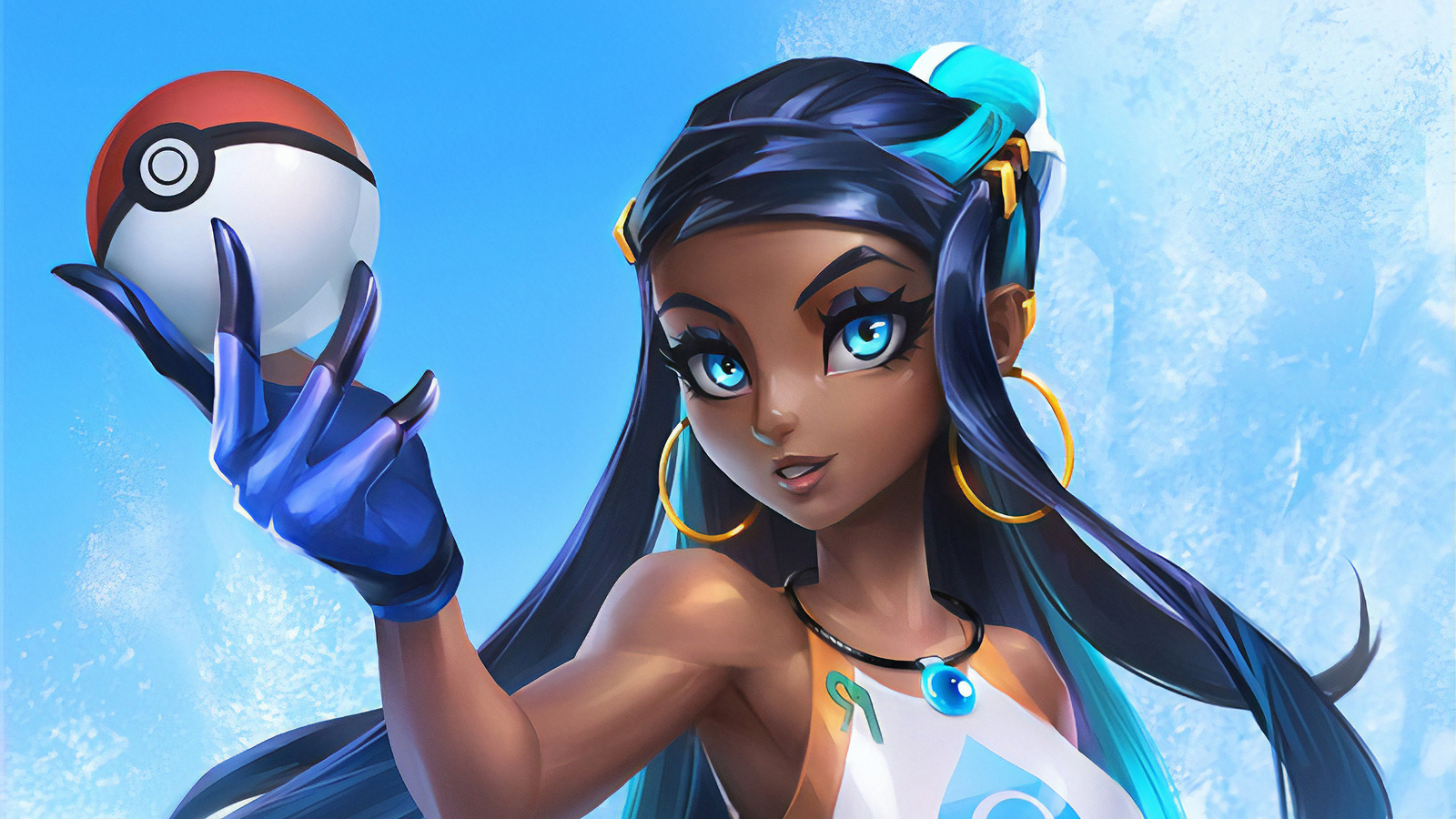 Sexy Nessa From Pokemon - HD Wallpaper 