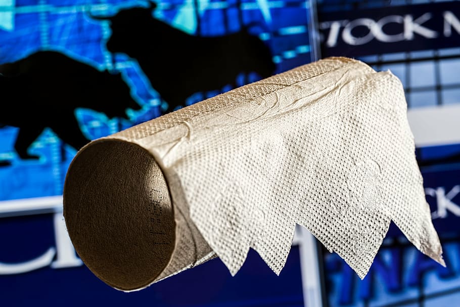 Brown Tissue Paper Roll, Stock Market Collapse, Stock - Hartie Igienica Folosita - HD Wallpaper 
