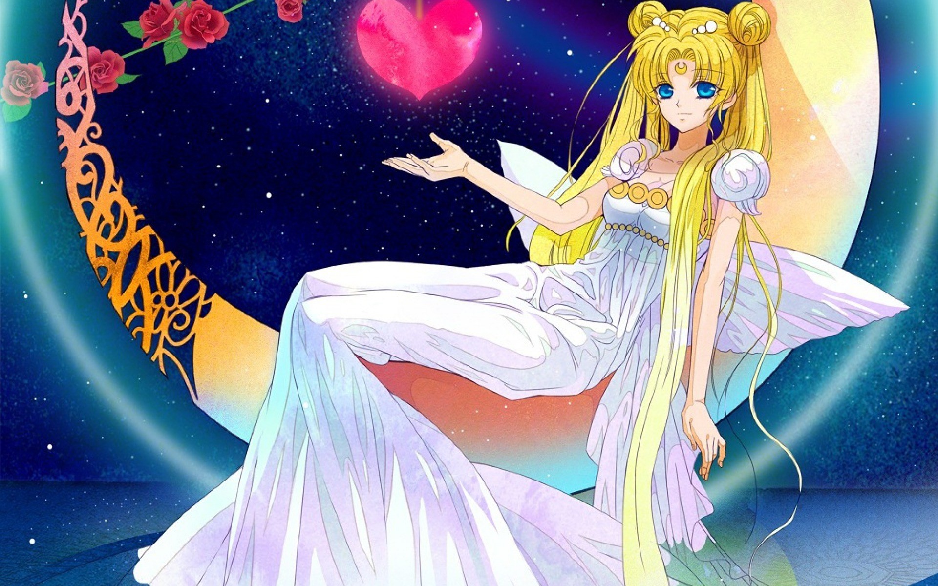 Moon Goddess Sailor Moon - HD Wallpaper 