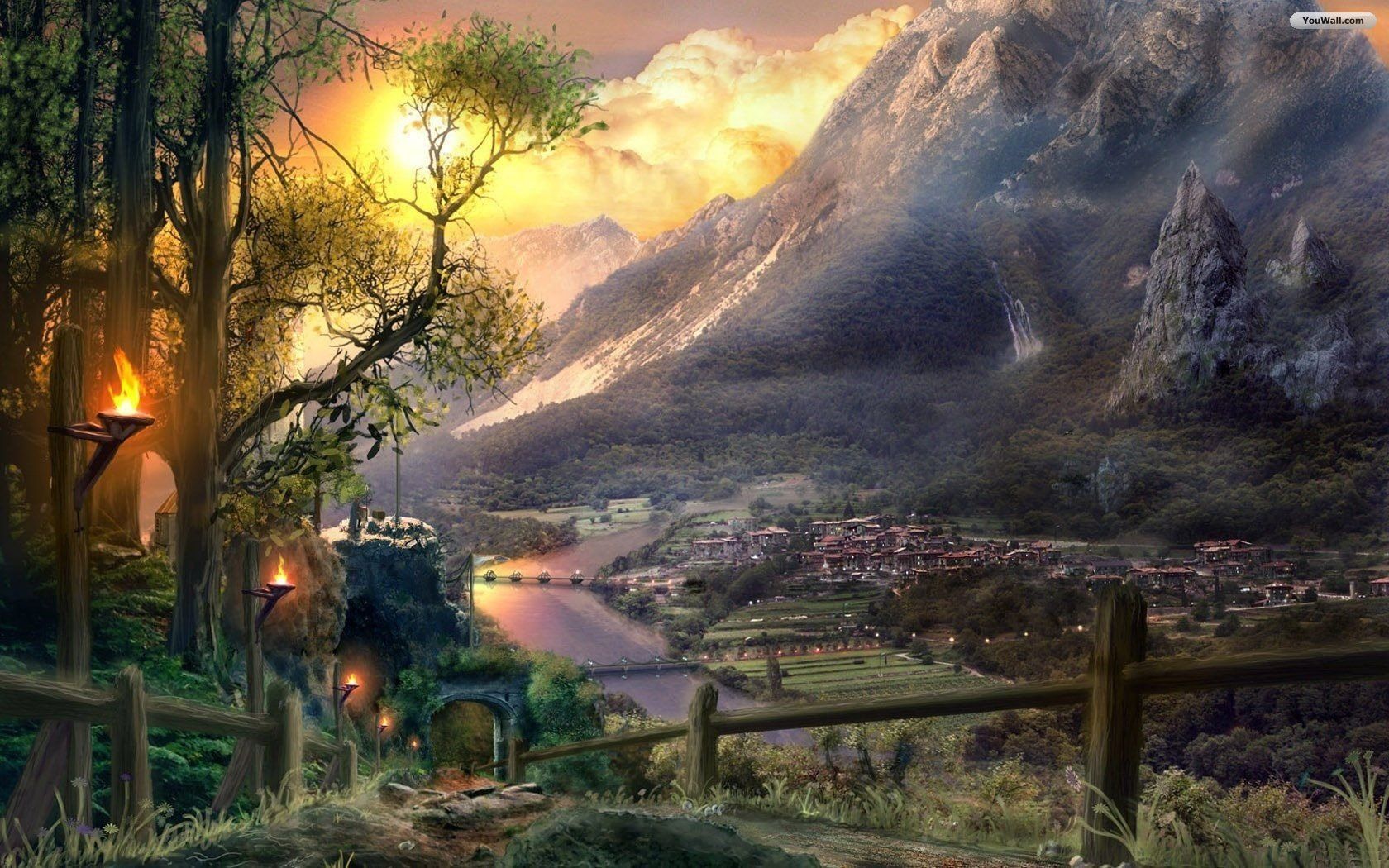 Beautiful Fantasy Wallpapers Hd Quality - Fantasy World Backgrounds - HD Wallpaper 