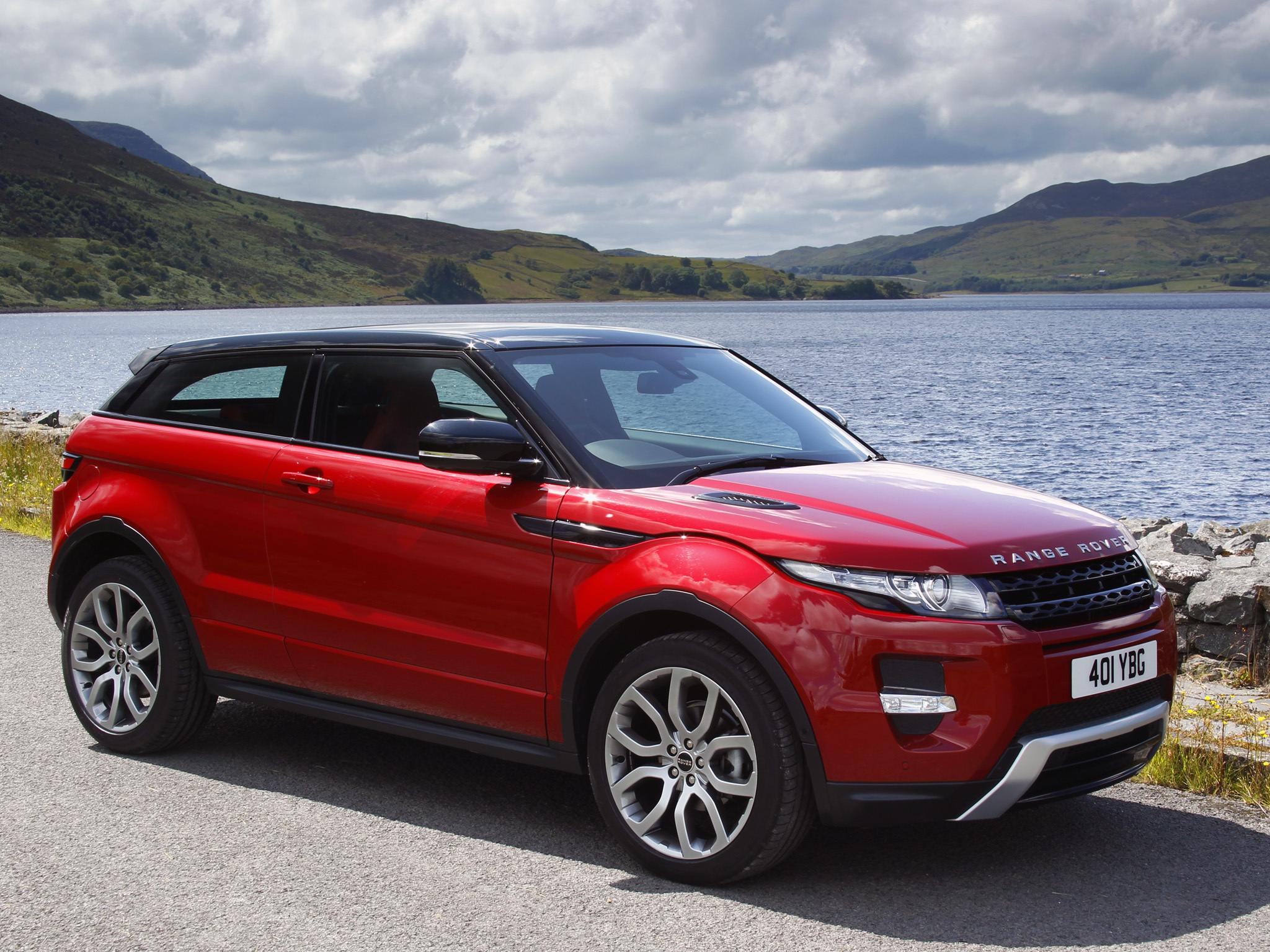 Wallpaper Land Rover, Range Rover, Red, Auto, Suv, - Range Rover Evoque Rosu 2020 - HD Wallpaper 