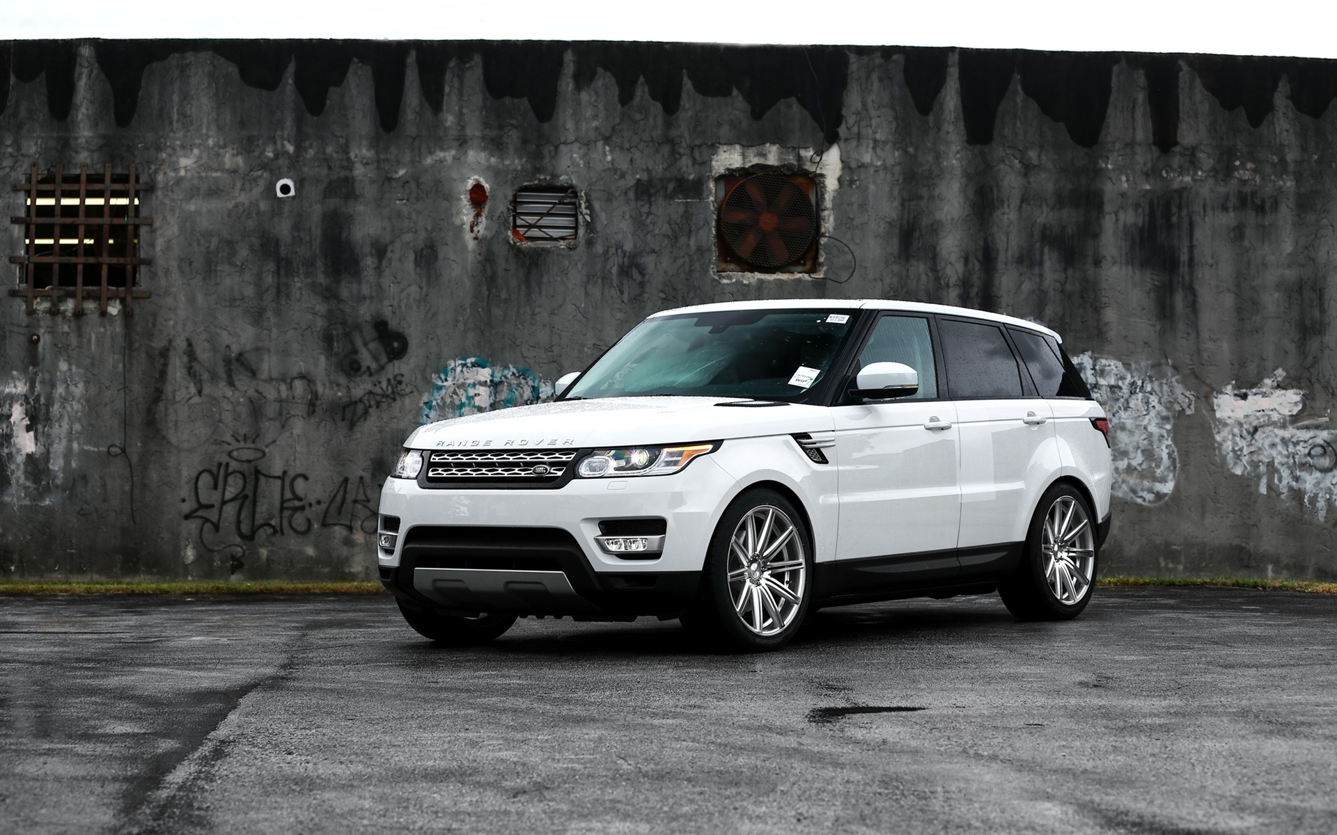 Wallpaper Range Rover White Suv Car - Range Rover White - HD Wallpaper 