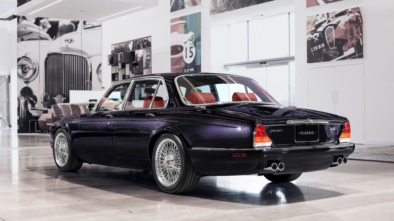 Jaguar Xj6, Land Rover, Classic Car, Rear View, Wallpaper - Iron Maiden Jaguar Xj6 - HD Wallpaper 