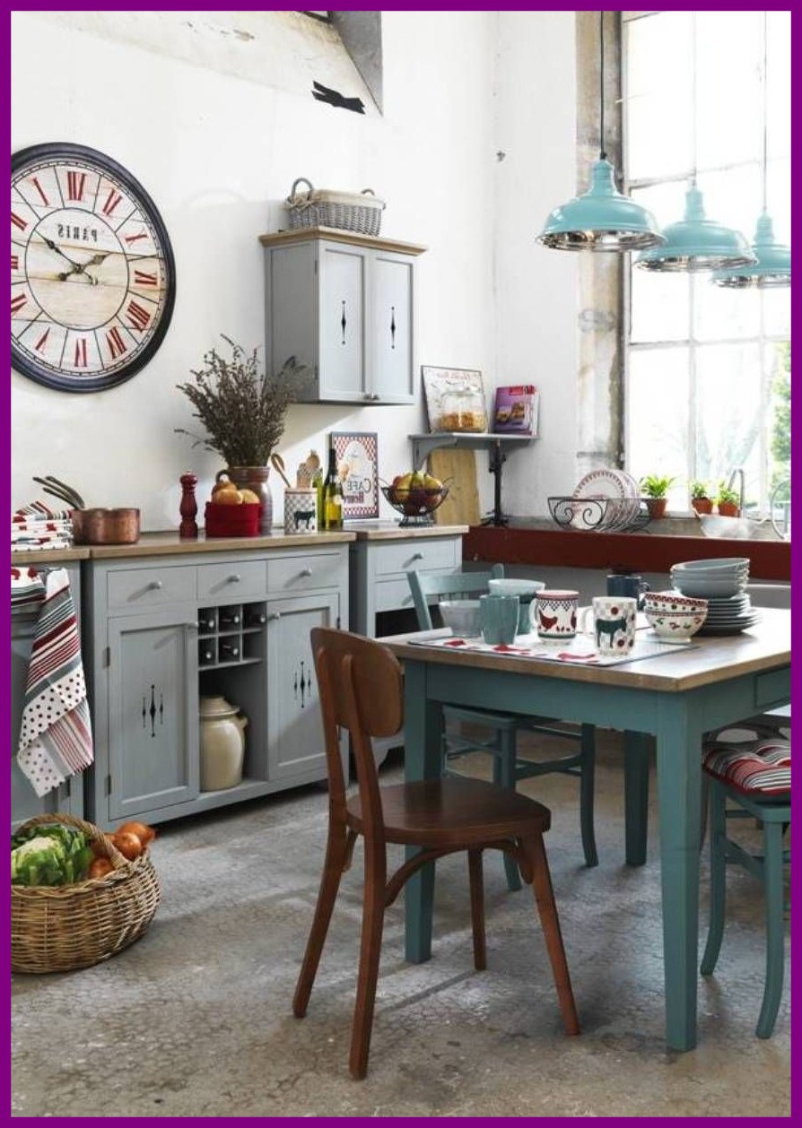 Small Rustic Chic Kitchen - HD Wallpaper 