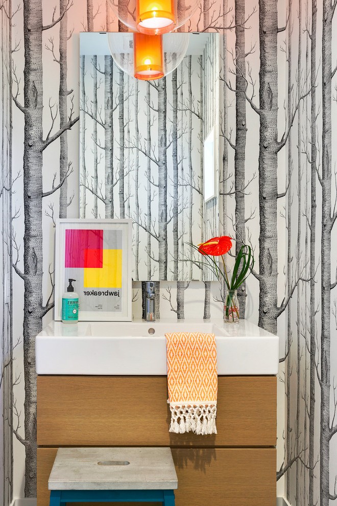 Contemporary Wallpaper Designs Bedroom Shabby-chic - Paper Lantern - HD Wallpaper 