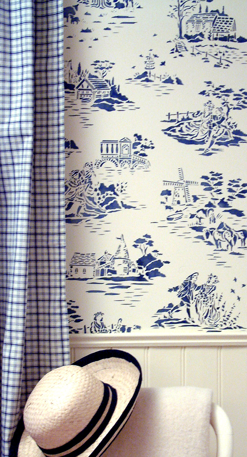 Toile Du Jouy Stencil - HD Wallpaper 