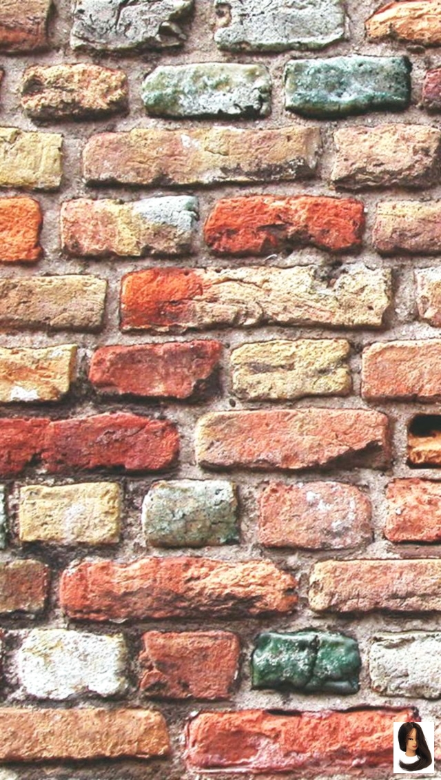 Brick Wall Iphone Background - HD Wallpaper 