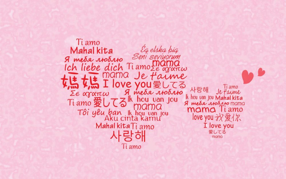 母親 節 各國 語言 - HD Wallpaper 
