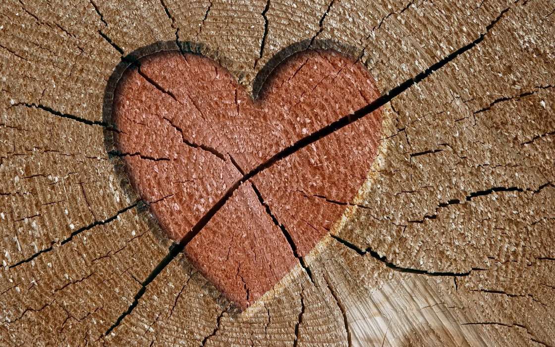Download Mobile Wallpaper Background, Hearts For Free - Cracks In My Heart - HD Wallpaper 