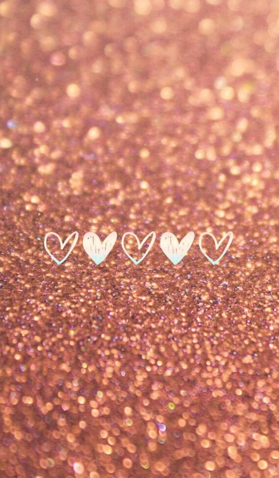 Wallpaper, Glitter, And Hearts Image - Background Rose Gold Facebook Cover - HD Wallpaper 