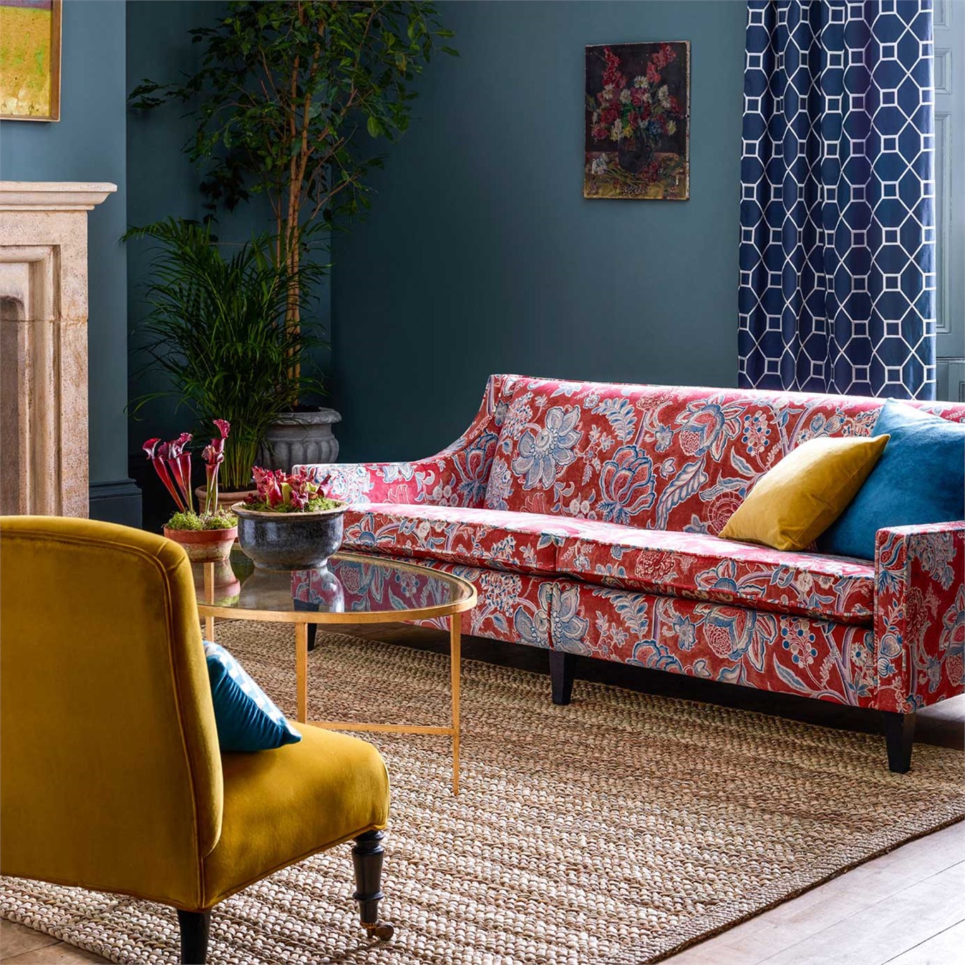 Shalimar, A Wallpaper By Sanderson, Part Of The Art - Sanderson Baroque Trellis - HD Wallpaper 