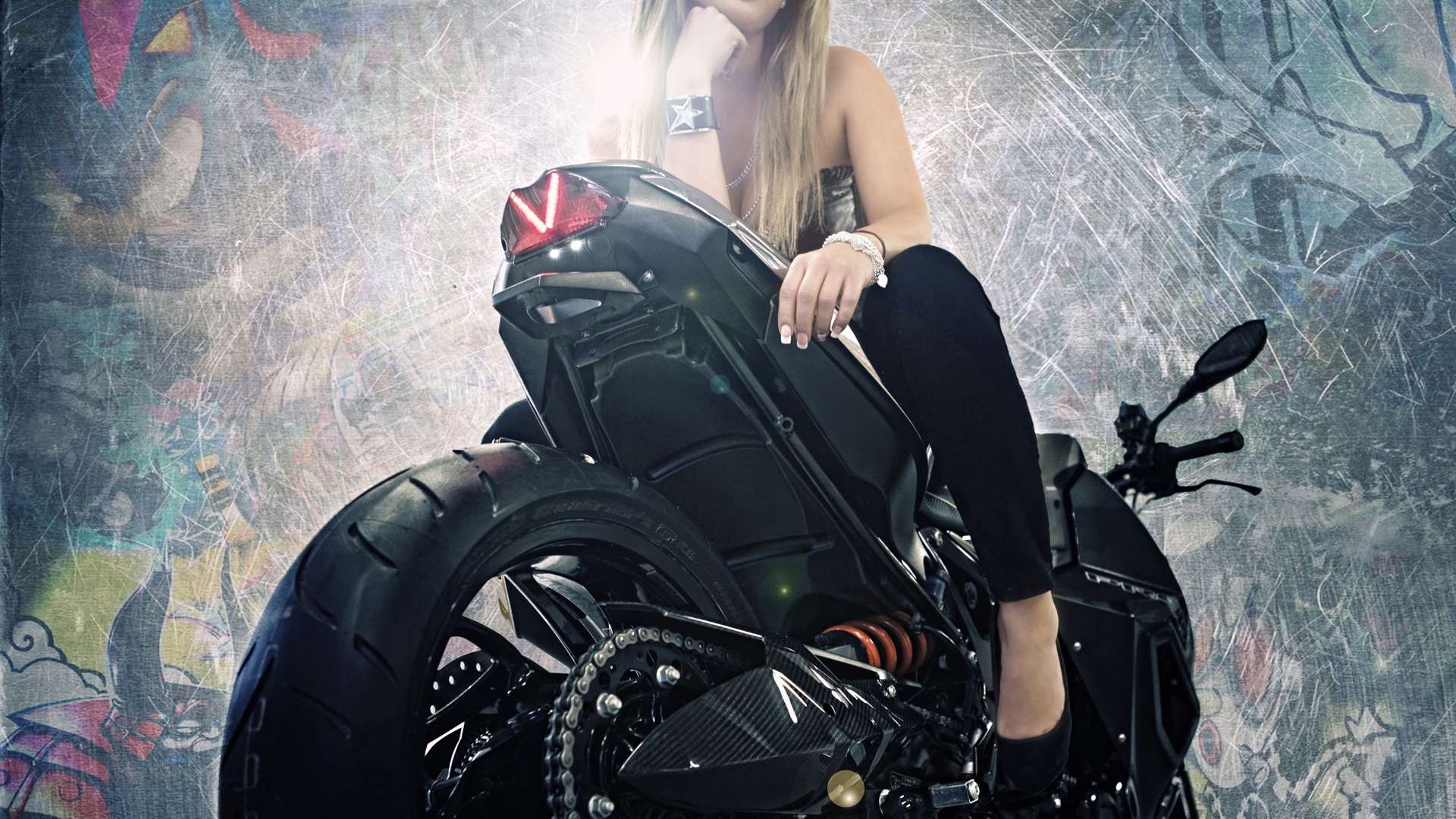 Sexy Girl With Bike Hd - 1920x1080 Wallpaper Sexy Girl With Bike Hd - 1920x1080 Wallpaper