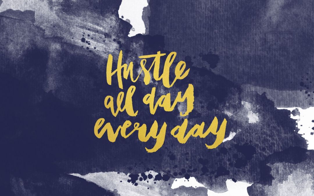 Positive Aesthetic Laptop - Hustle All Day Everyday - 1080x676 Wallpaper -  