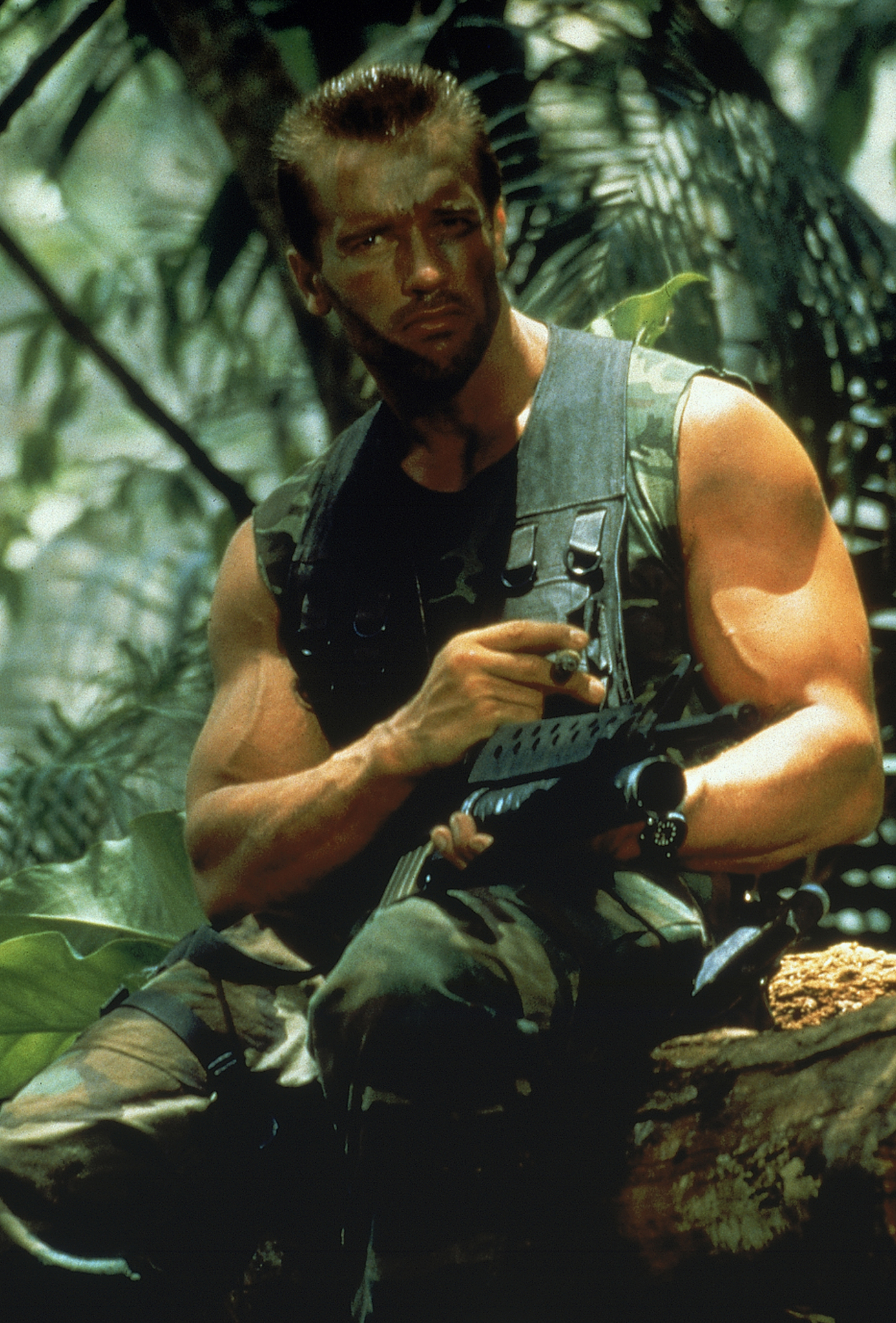 Arnold Schwarzenegger Cigar Predator - HD Wallpaper 