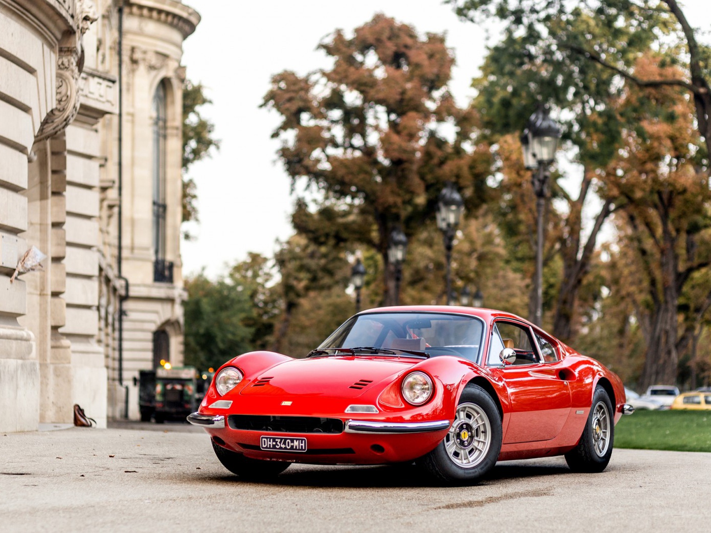 Wallpaper Ferrari, Dino, 206, Gt, Red, Front View - Ferrari Dino - HD Wallpaper 