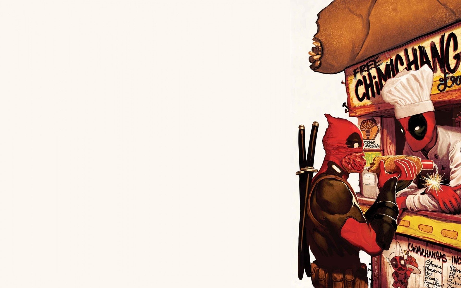 Deadpool Chimichanga - HD Wallpaper 