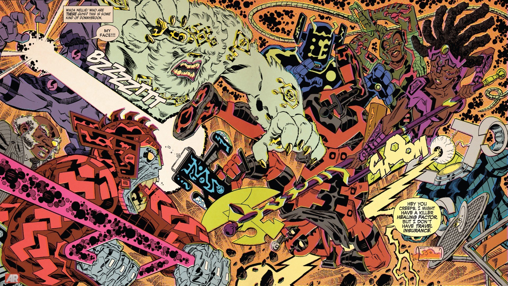 Comic Book Deadpool Background - HD Wallpaper 