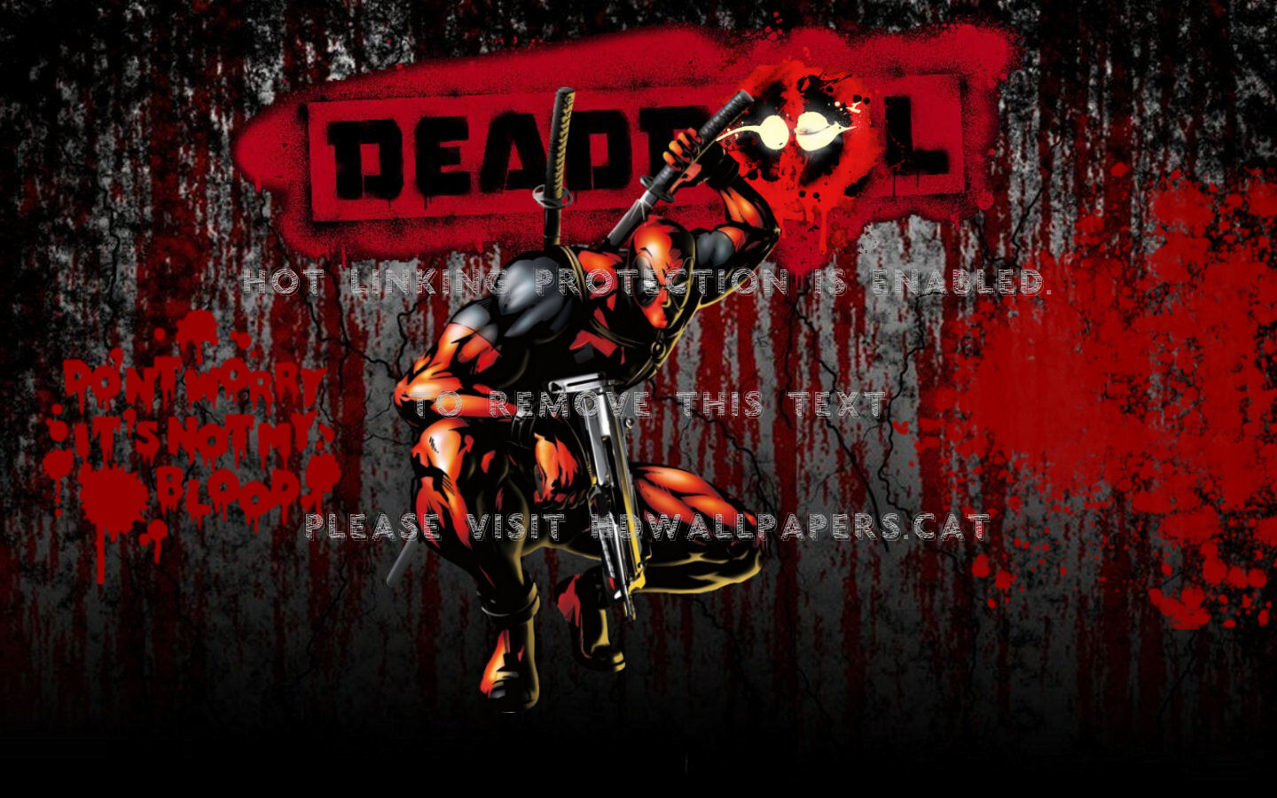 Deadpool Supervillain Marvel Funny Blood X - Illustration - HD Wallpaper 