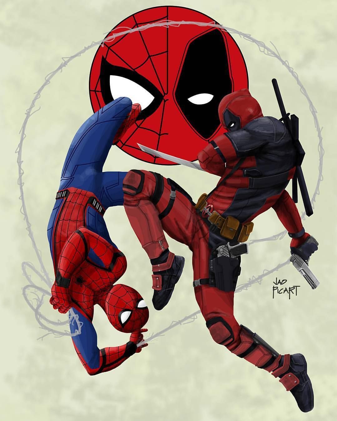 Deadpool And Spider Man - Posters Deadpool Y Spiderman - HD Wallpaper 