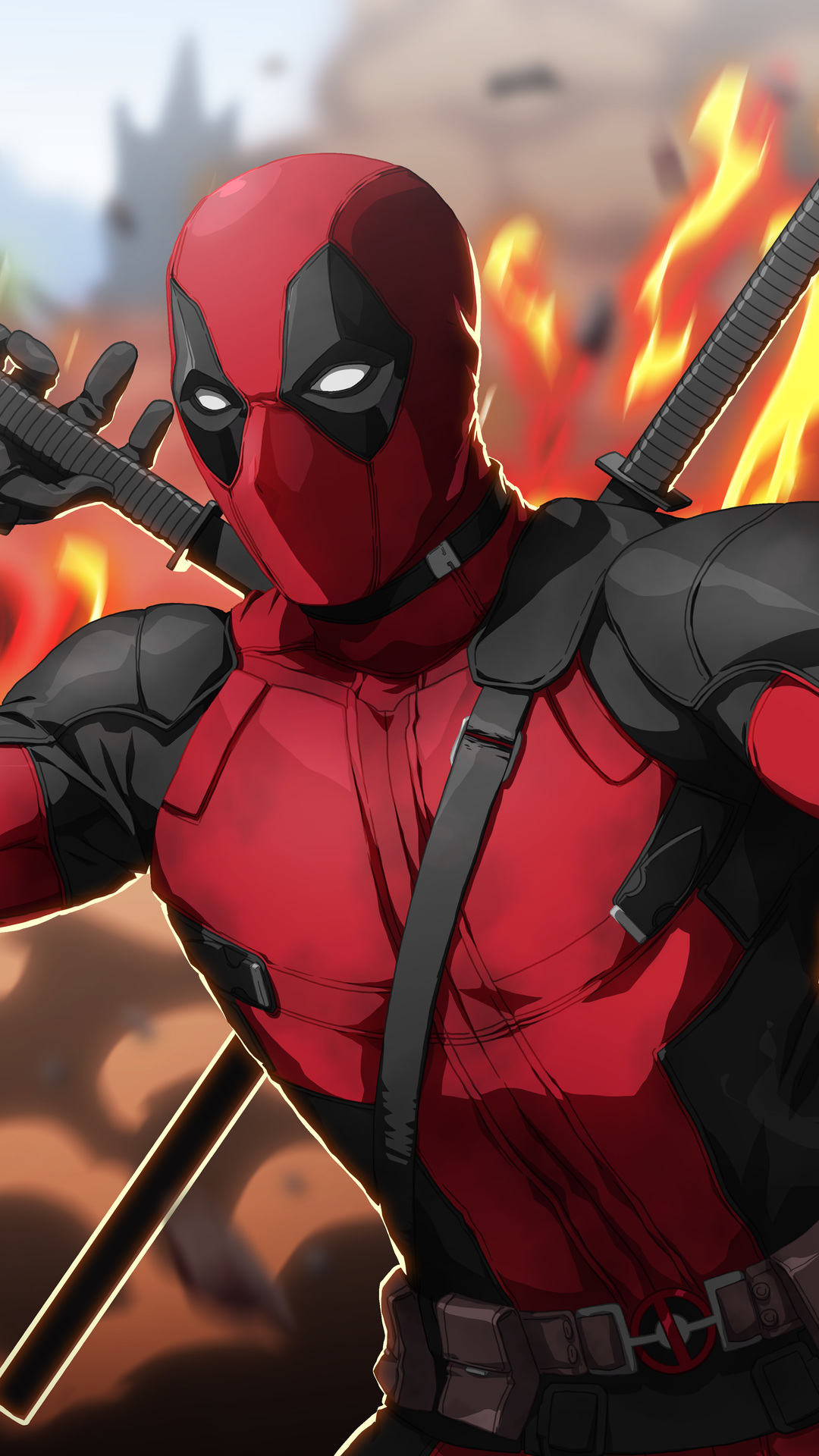 Deadpool Artwork 4k - Deadpool Speedpaint - HD Wallpaper 