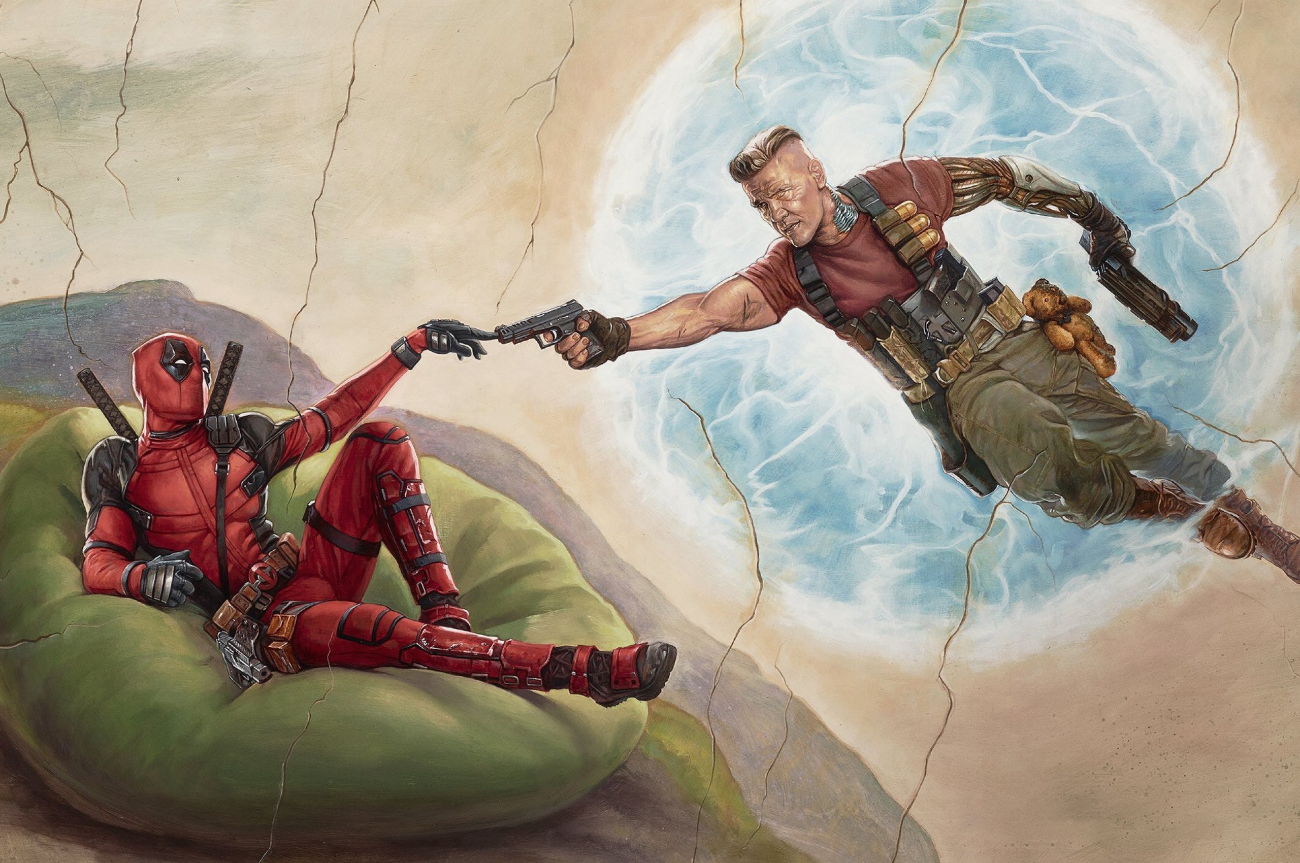Deadpool 2, Artwork, Cable - Deadpool 2 Logan Music Box - HD Wallpaper 