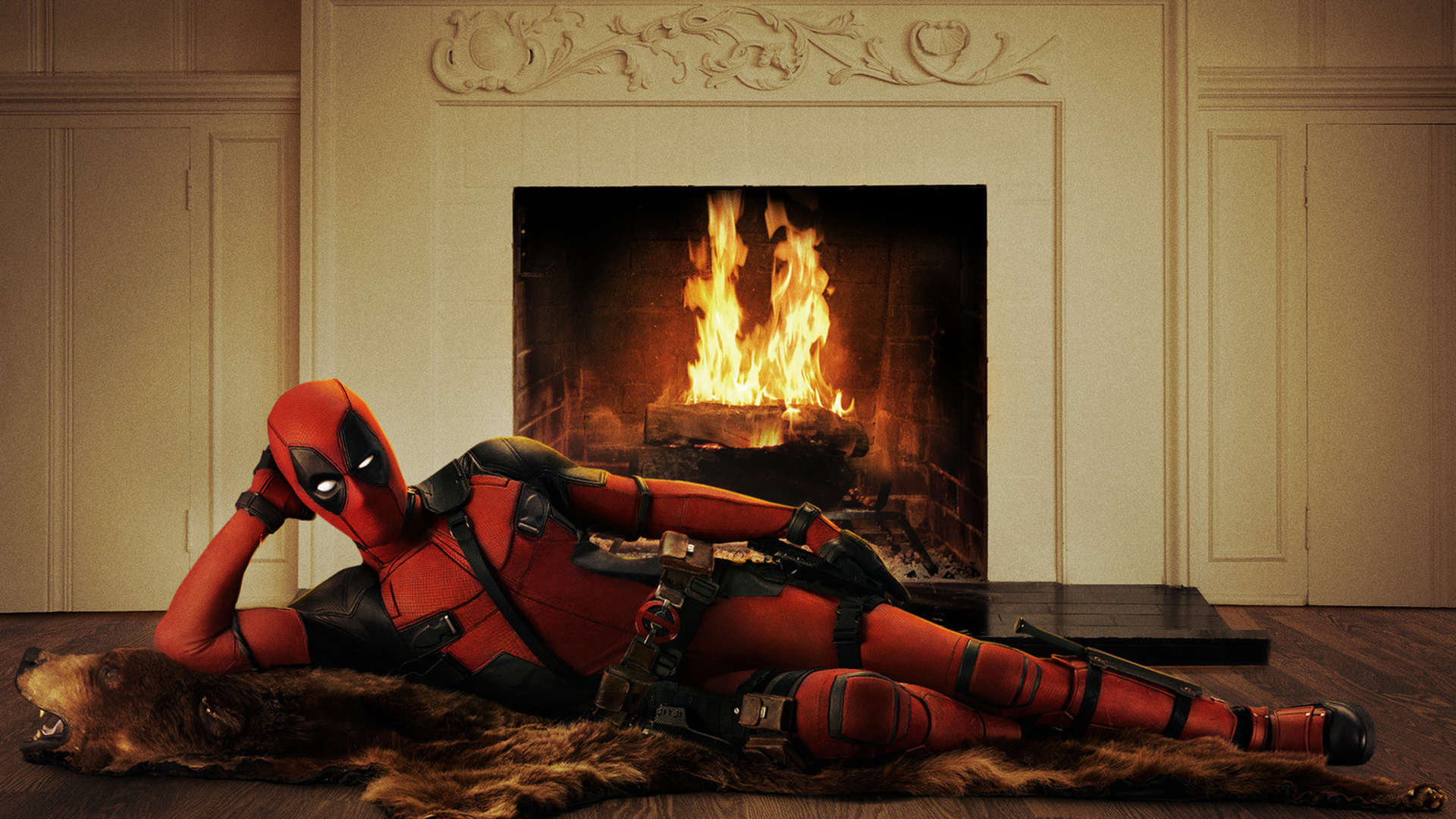 Deadpool Fireplace - HD Wallpaper 