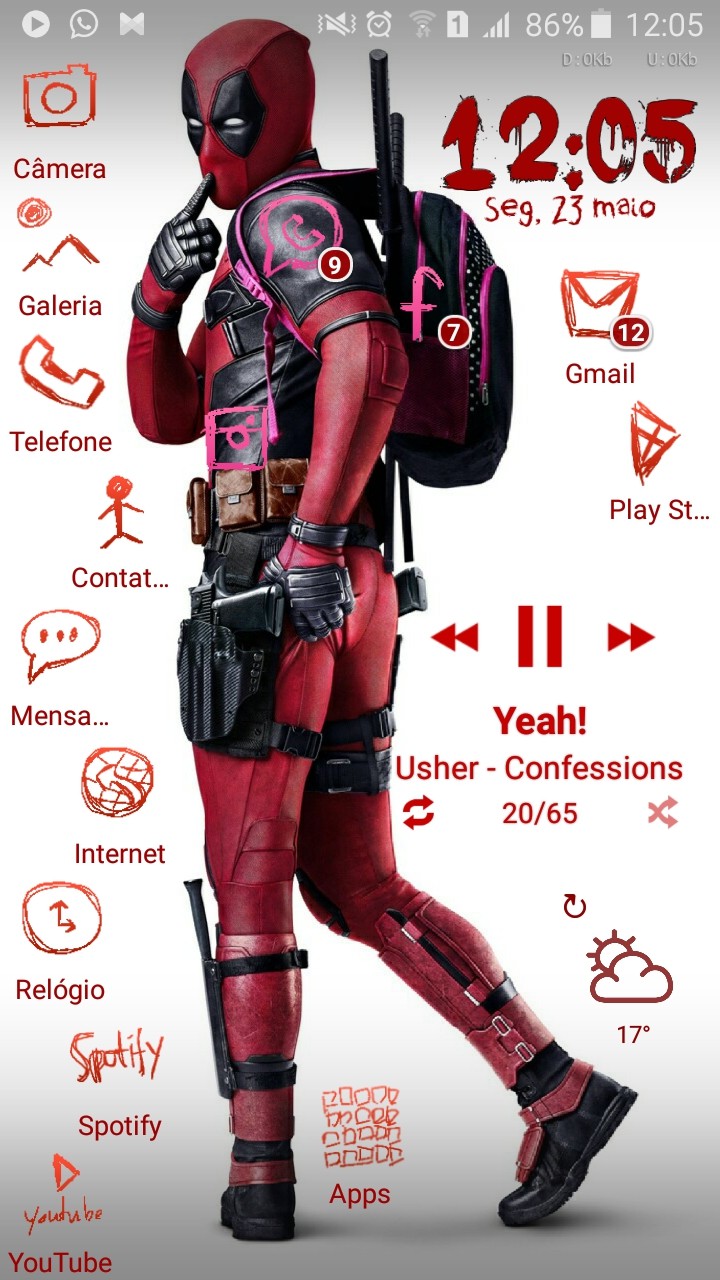 Deadpool Wallpaper Celular - HD Wallpaper 