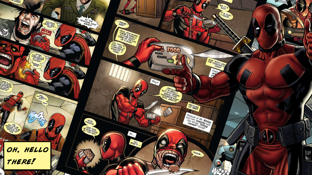 Deadpool Comic Wallpaper - Deadpool Comic Book Background - HD Wallpaper 