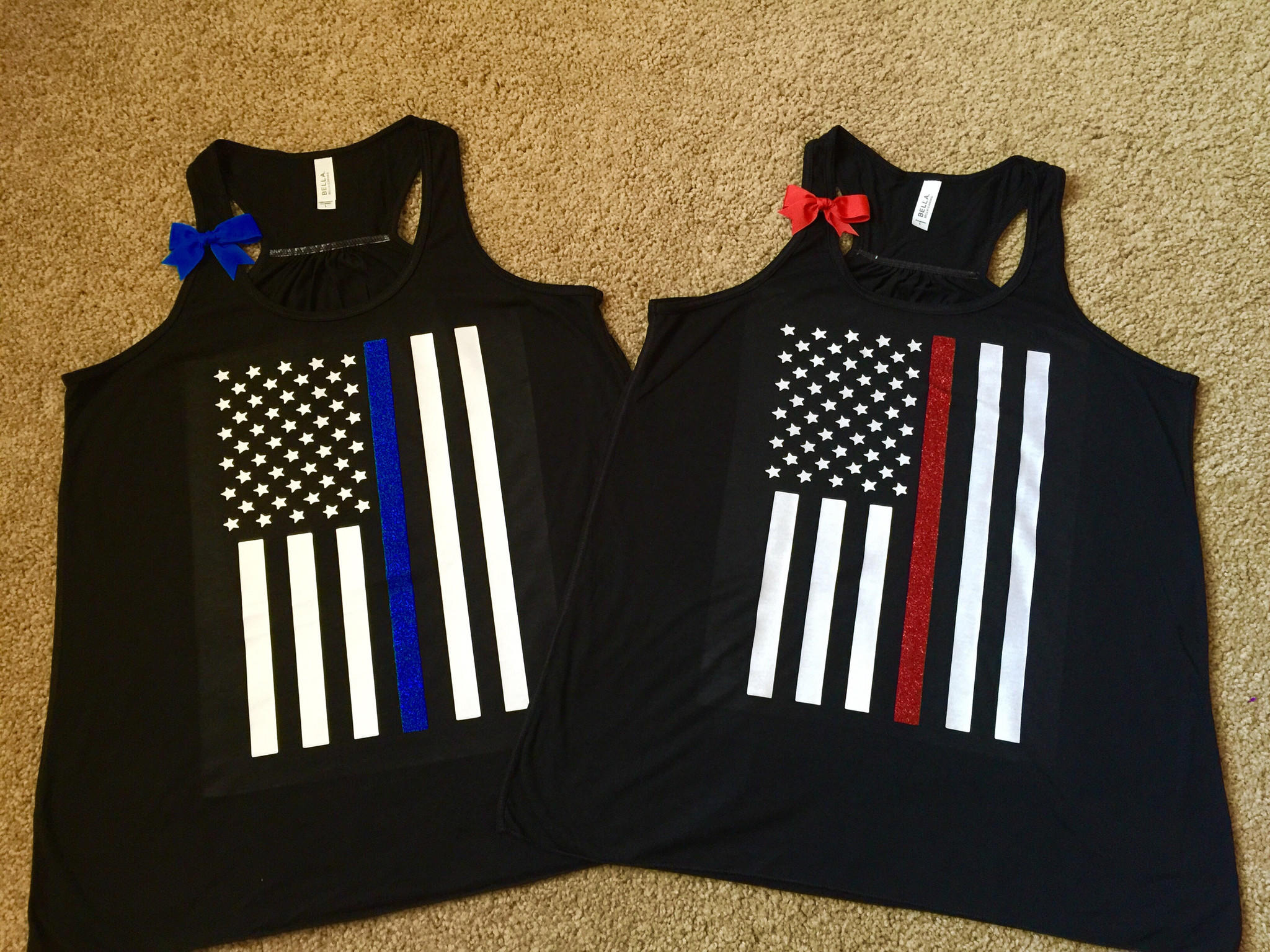 Thin Red And Blue Line Shirt - HD Wallpaper 