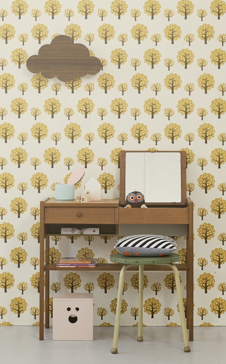 Ferm Living Bäume Tapete - HD Wallpaper 