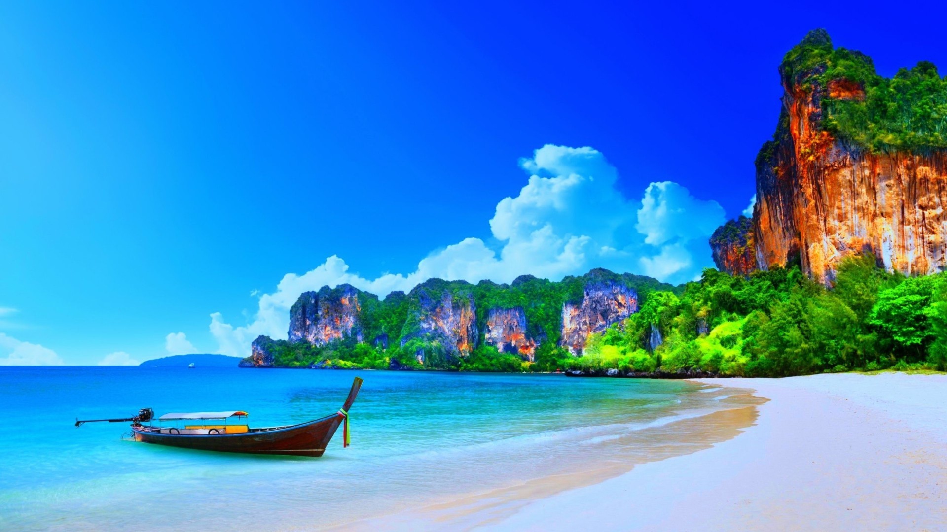 3d Wallpaper - Thailand Beach Background - HD Wallpaper 