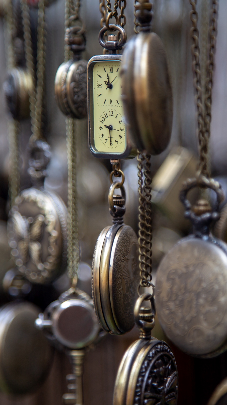 Wallpaper Pocket Watch, Vintage, Collection - Antic Wallpaper Of Iphone - HD Wallpaper 
