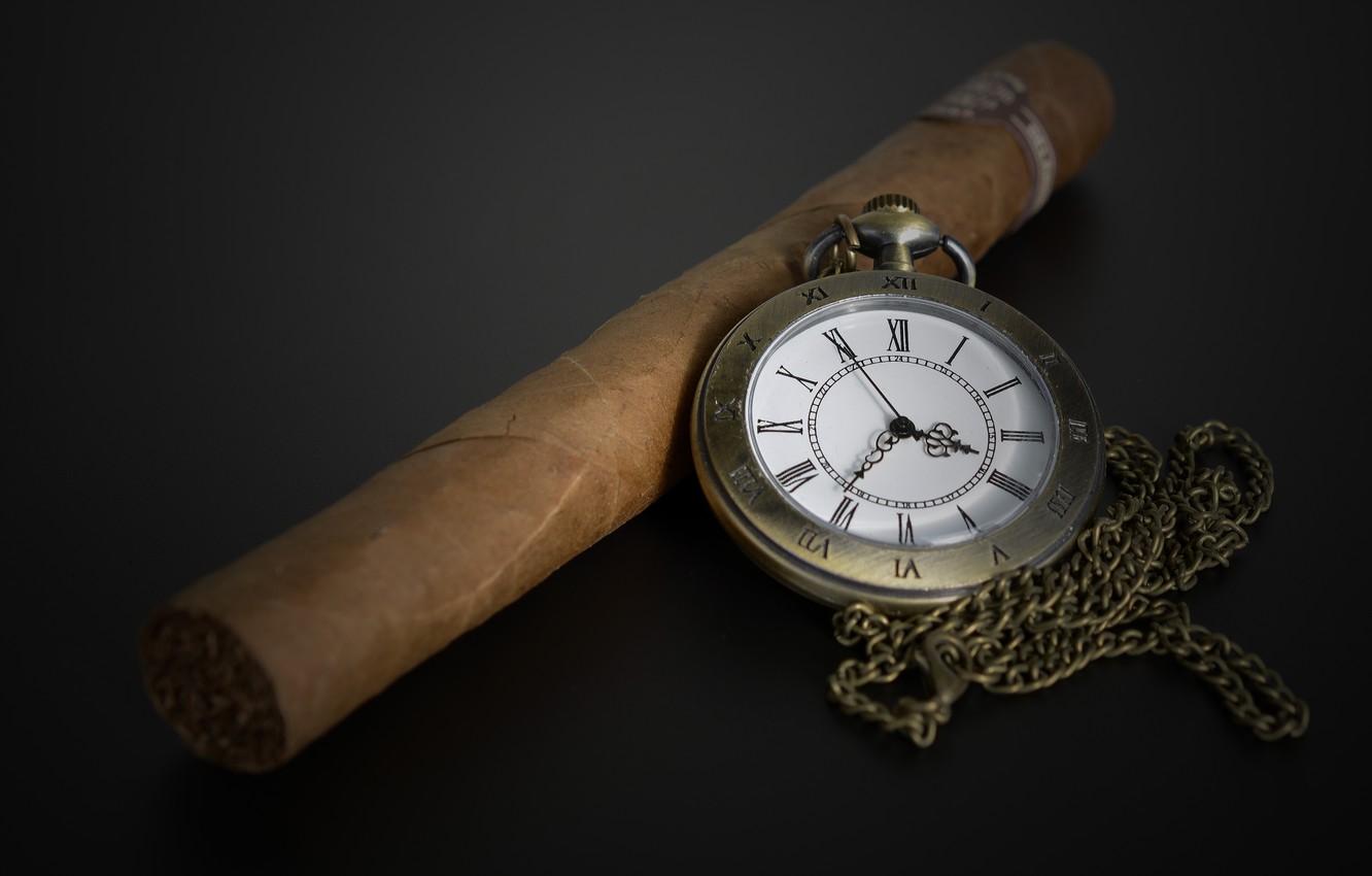 Photo Wallpaper Cigar, The Dark Background, Pocket - Cigars - HD Wallpaper 