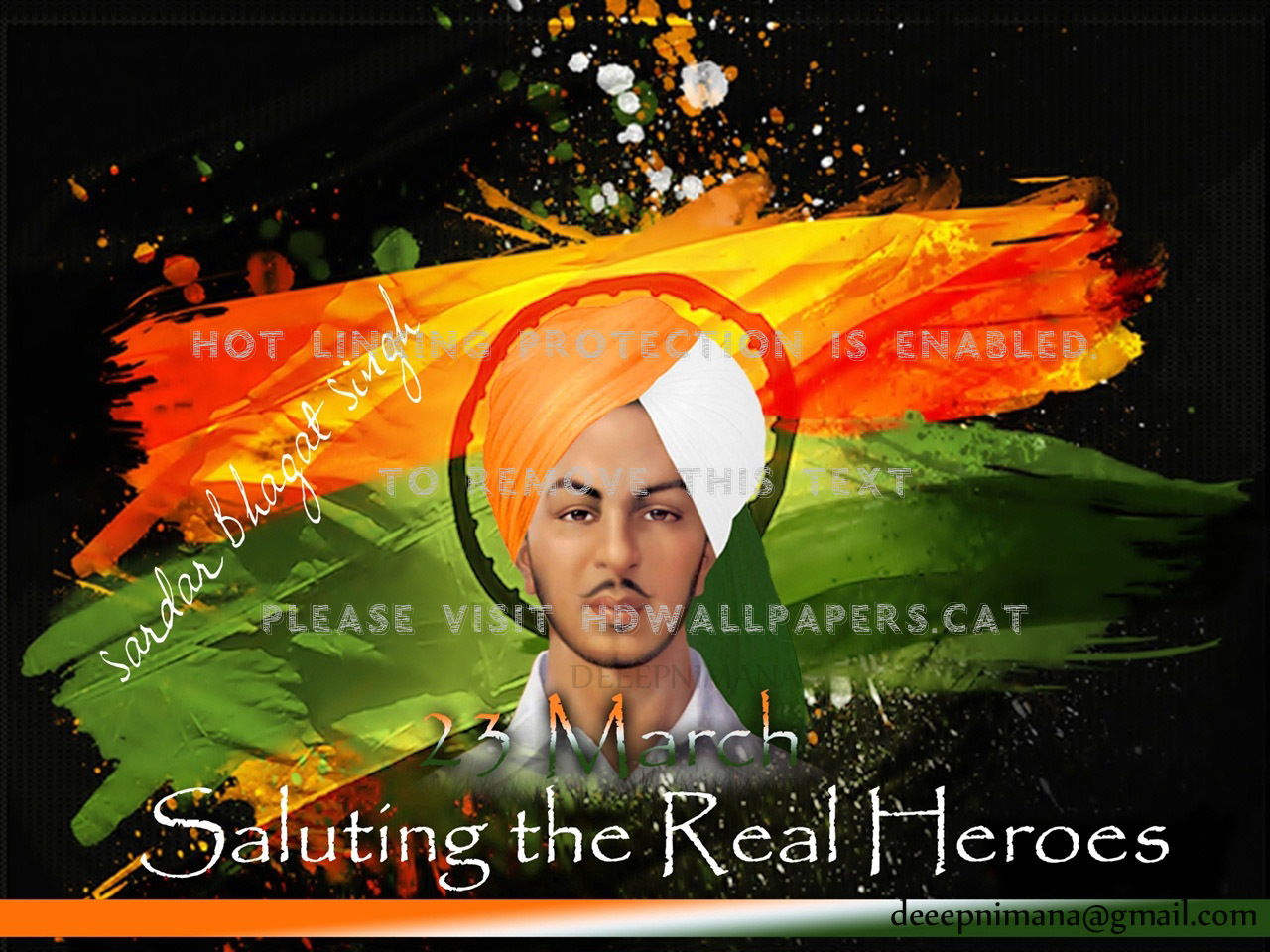 Bhagat Singh Colourful Abstract People Sikh - Independence Day Bhagat Singh Quotes - HD Wallpaper 