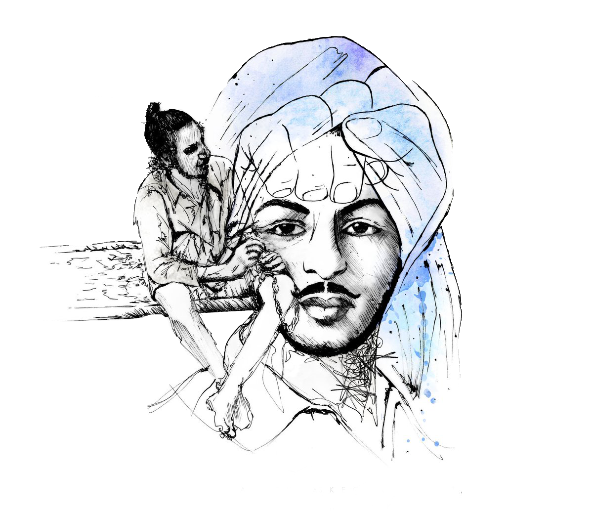 Bhagat Singh Png Background - Support Nrc And Cab - HD Wallpaper 