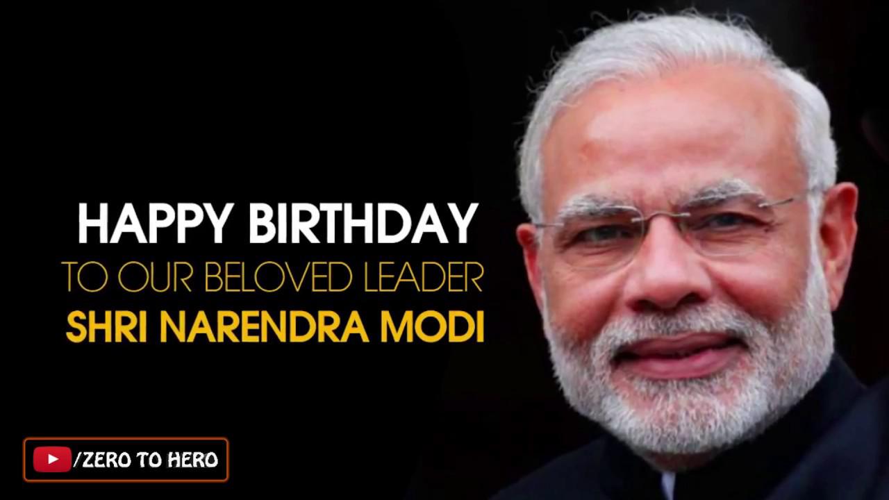 Prime Minister Of India Narendra Modi Full Hd Wallpaper - Happy Bday Narendra Modi - HD Wallpaper 