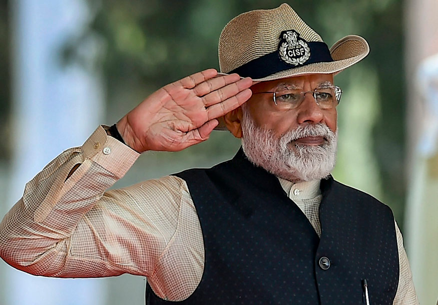 Pm Narendra Modi At The Cisf S 50th Raising Day, In - Pm Narendra Modi - HD Wallpaper 