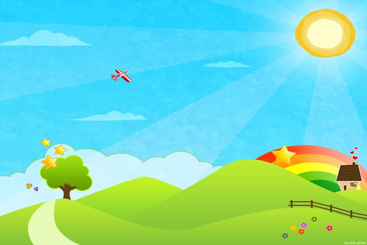 Day Cartoon Background - HD Wallpaper 