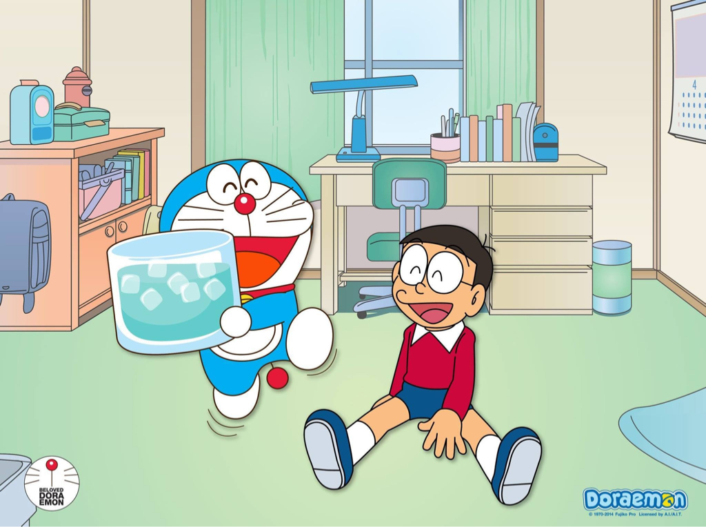 Doraemon, Nobita, And Doraemon Wallpaper Image - Cartoon - HD Wallpaper 
