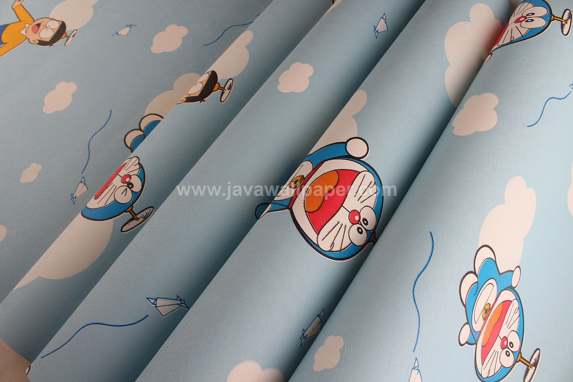 Wallpaper Dinding Anak Doraemon Biru Yr 8801 1 - Ceiling - HD Wallpaper 